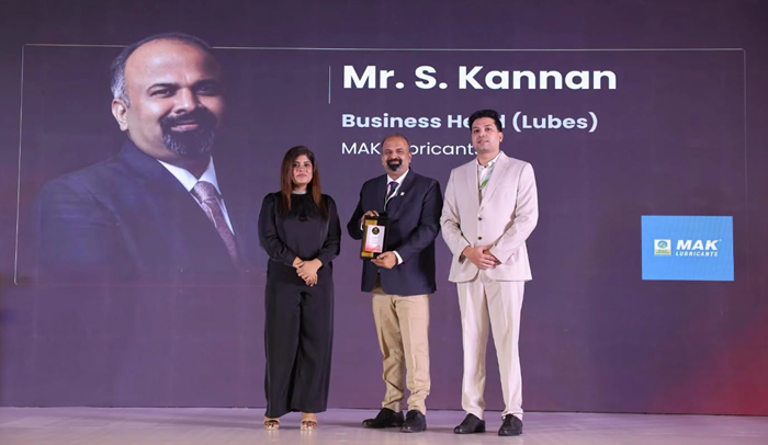 BPCL MAK Lubes: S Kannan, Business Head conferred with ‘Brand Catalyst of the Year'